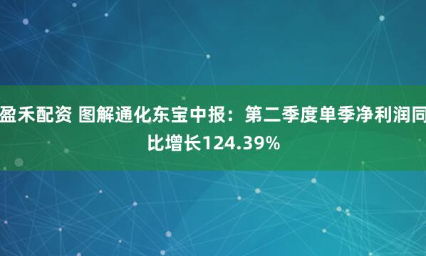 盈禾配资 图解通化东宝中报：第二季度单季净利润同比增长124.39%