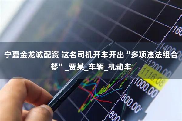 宁夏金龙诚配资 这名司机开车开出“多项违法组合餐”_贾某_车辆_机动车